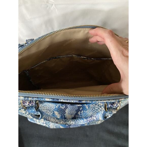 Brahmin Leather Handbag Large Duxbury Satchel - Joyful Oceangrove BRAND NEW - Picture 13 of 13